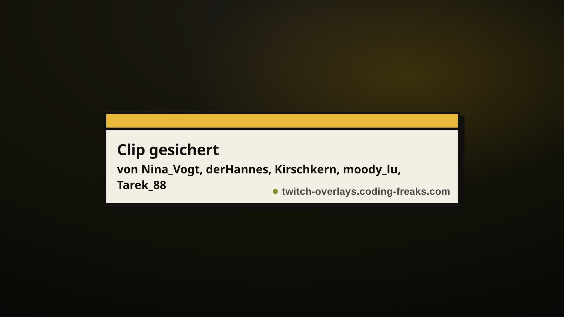 Clip Twitch Overlay, Overlay, Screenshot 1