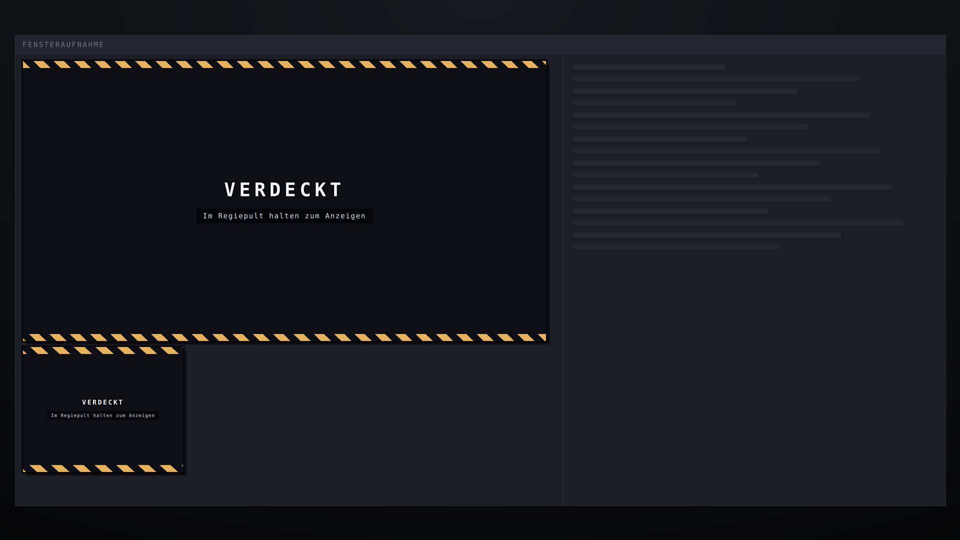 Two covers in the censor bar look: the large one over the guest camera, a small one over your own camera