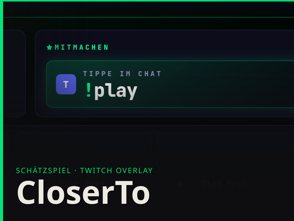 CloserTo Twitch Overlay